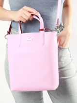 Schoudertas Anna Omkeerbaar Lacoste Roze anna NF2991AA-vue-porte